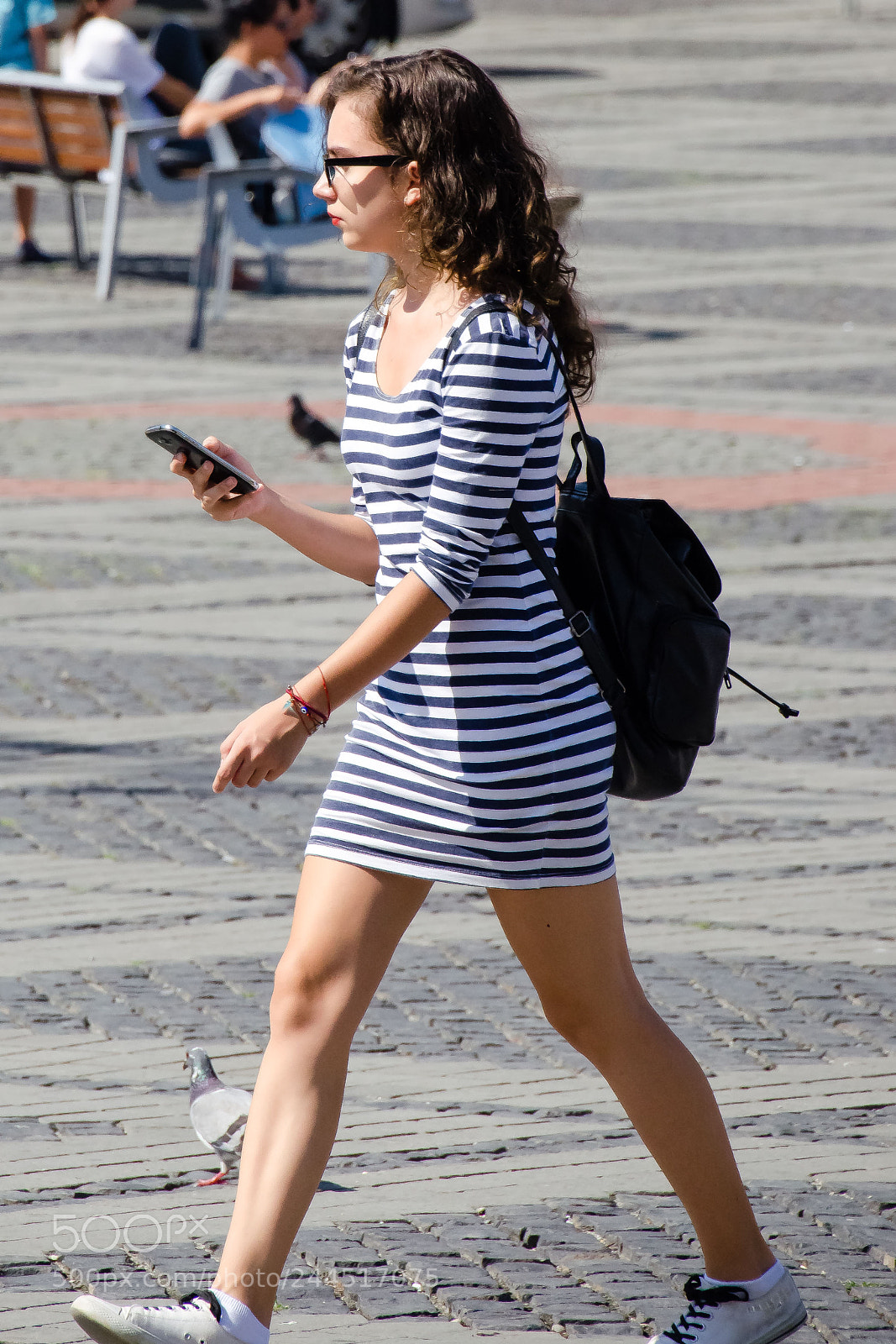 Nikon D5100 sample photo. Girl on street photography