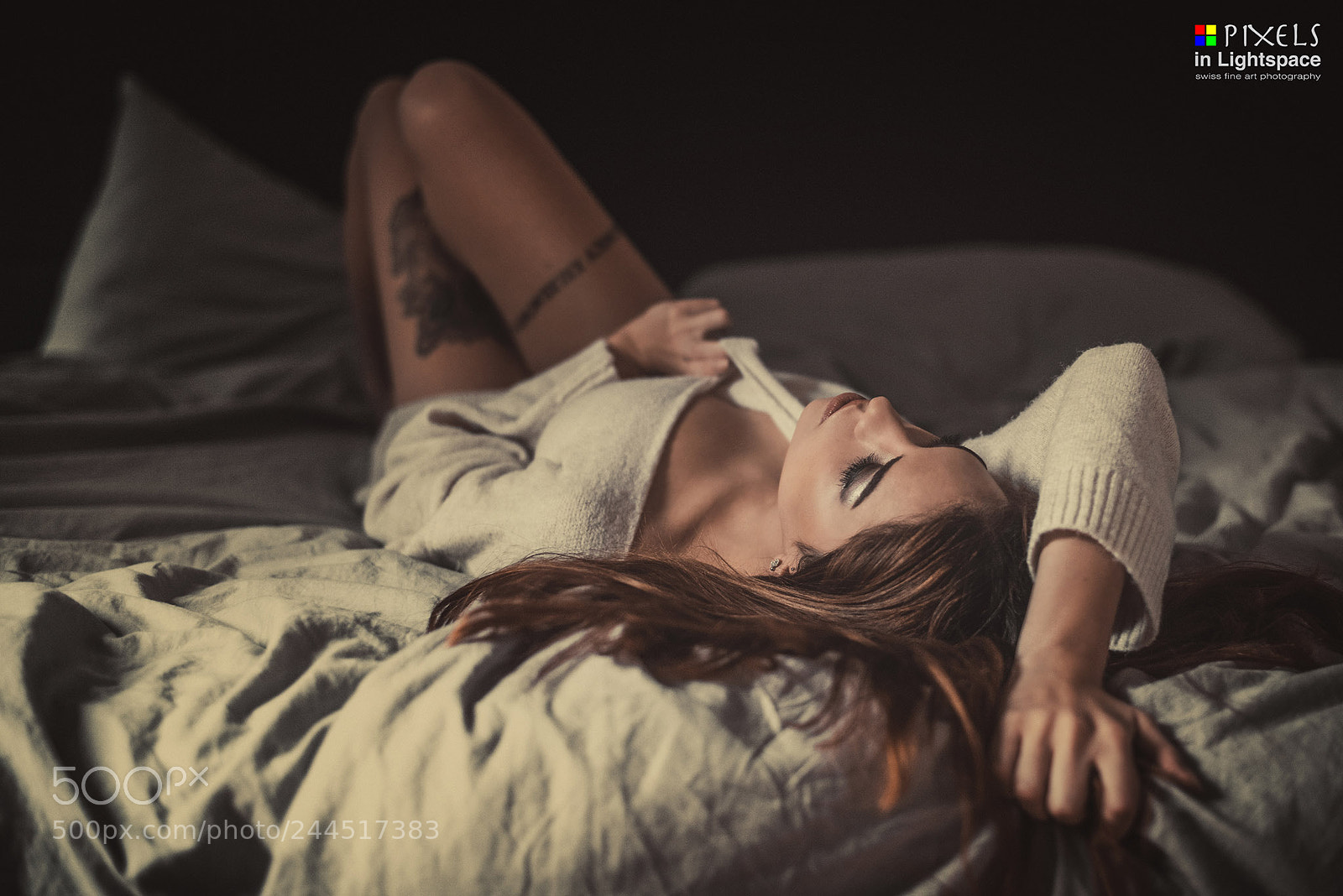 Nikon D810 sample photo. Sensual moods in bed photography