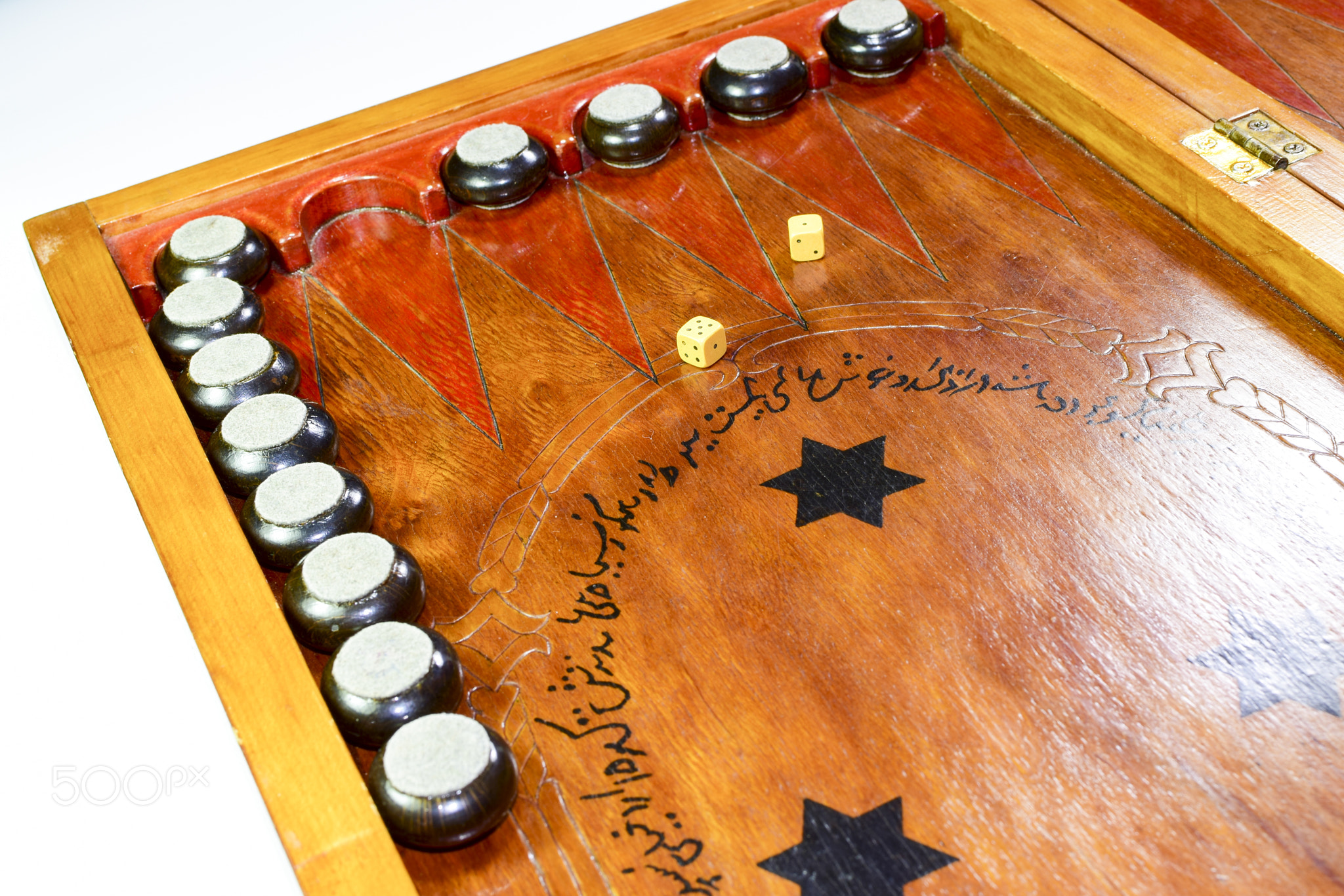 Backgammon. Backgammon handmade.