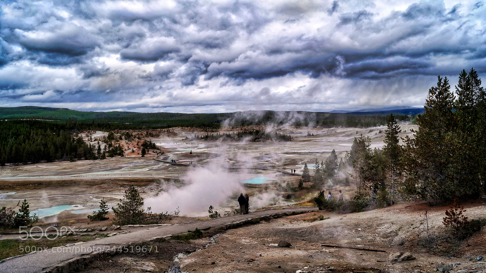Sony SLT-A57 sample photo. Norris geyser basin photography