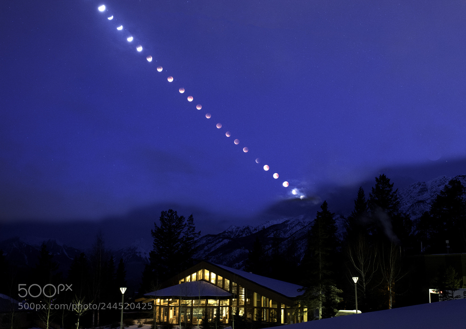 Nikon D850 sample photo. Lunar eclipse january 2018 photography