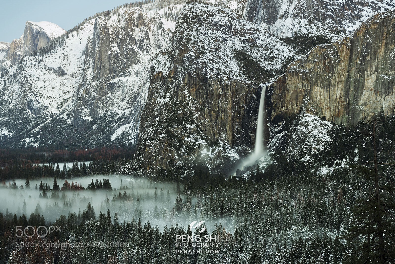 Nikon D810 sample photo. Misty falls photography