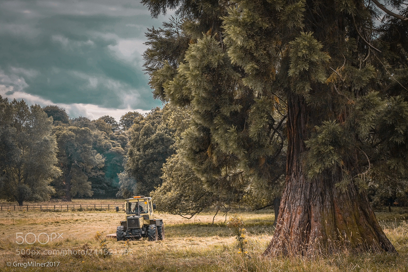 Canon EOS 40D sample photo. Wollaton tractor photography