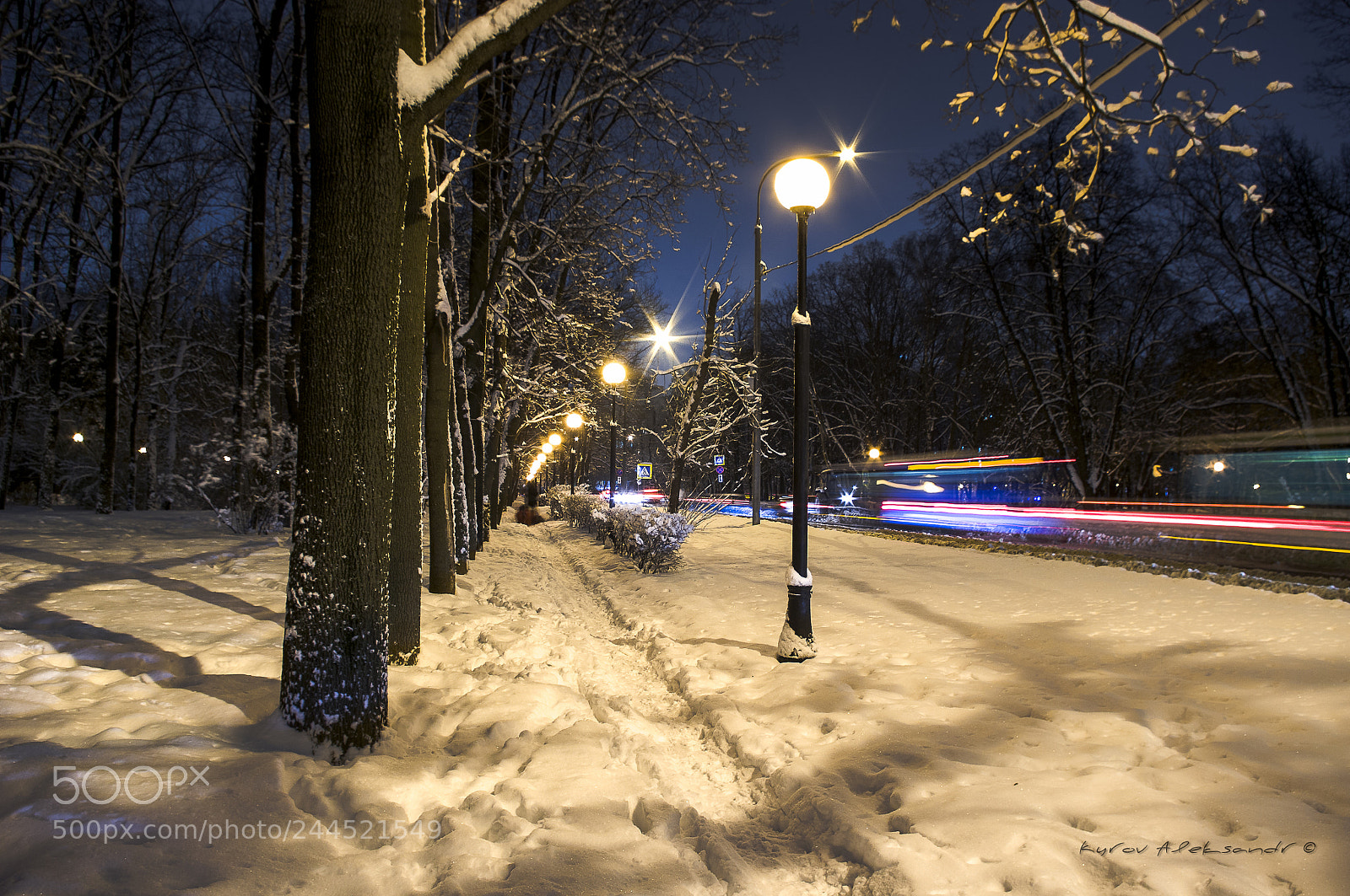Pentax K20D sample photo. Winter evening photography