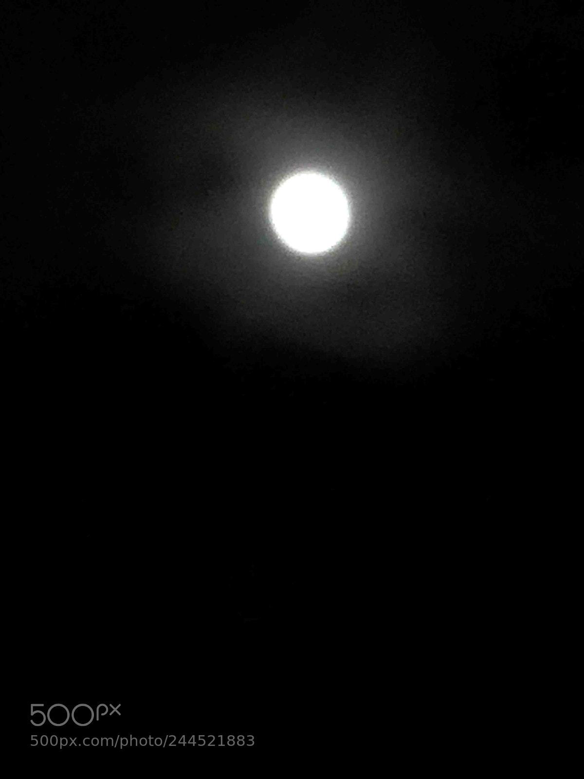 Apple iPhone X sample photo. Super moon geneva photography