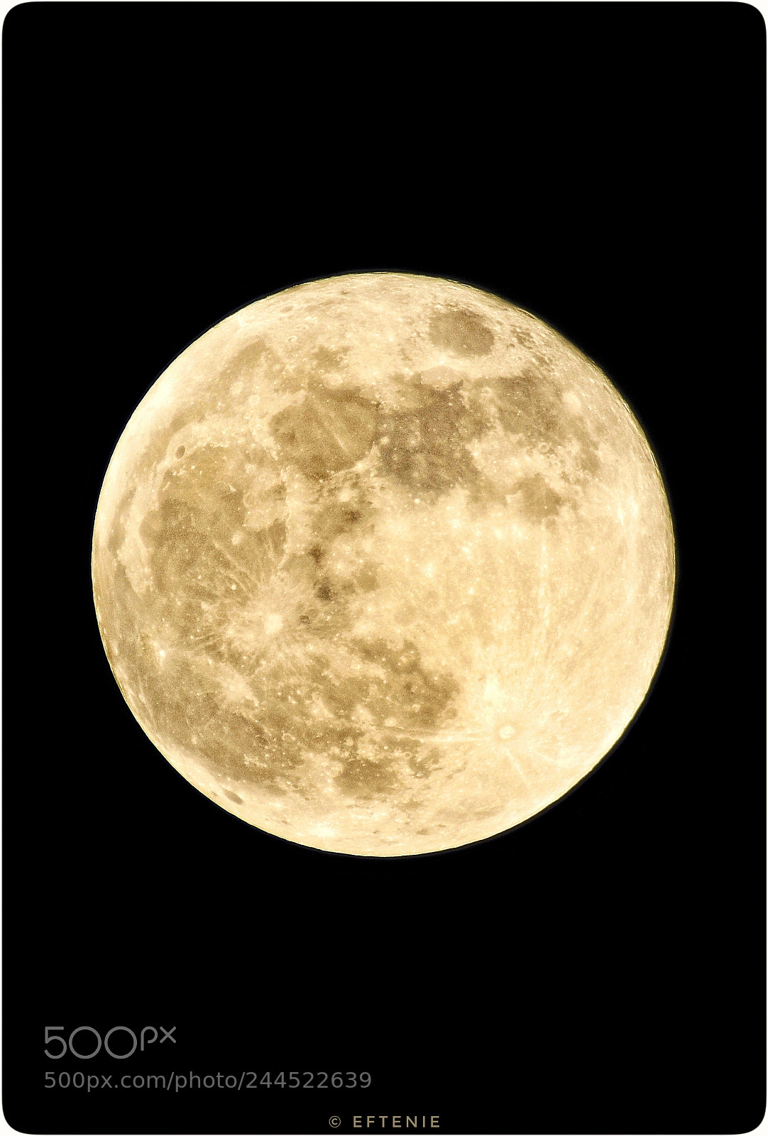 Nikon D5100 sample photo. Full moon photography