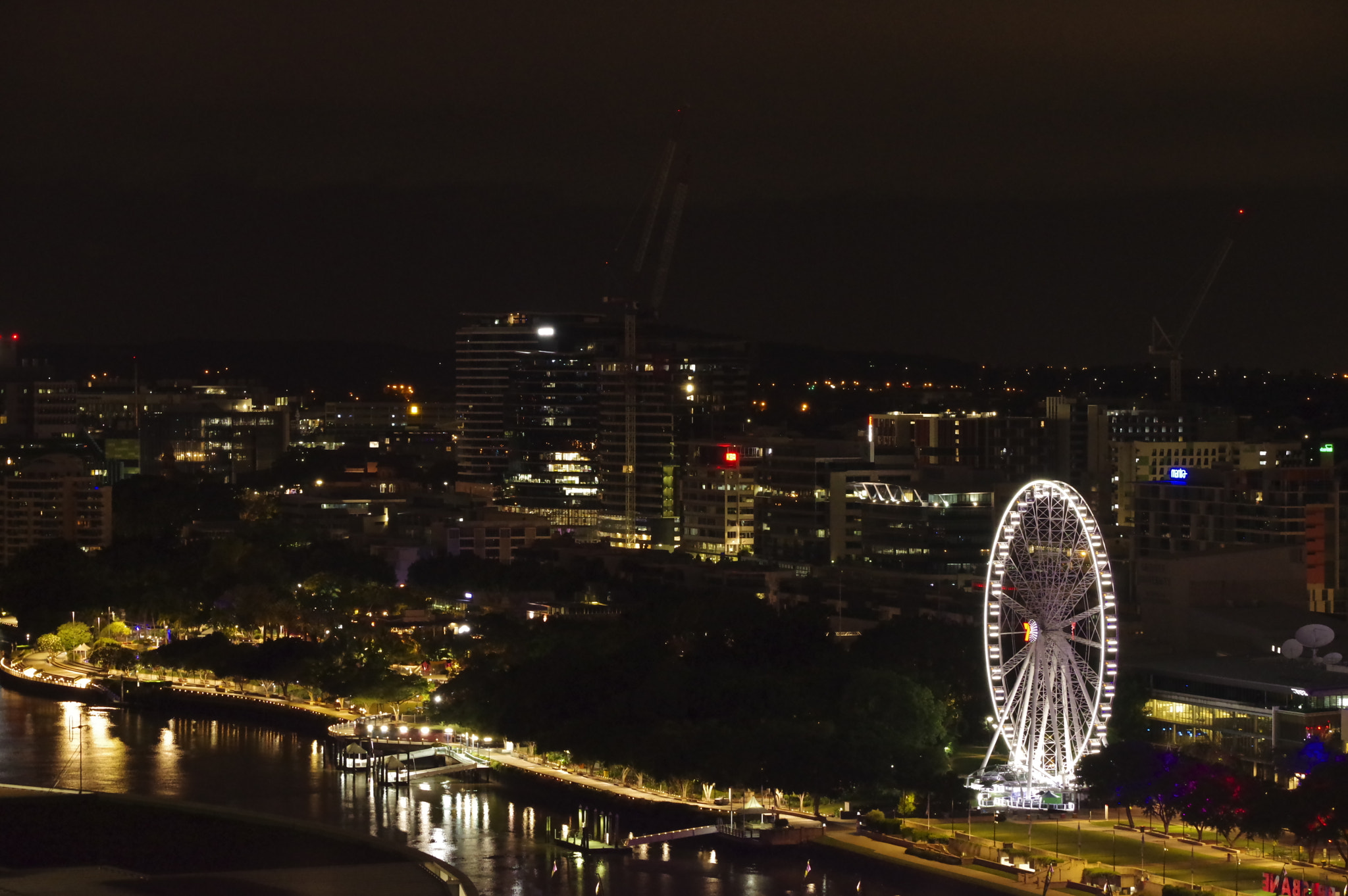 Pentax KP sample photo. Brisbane night photography