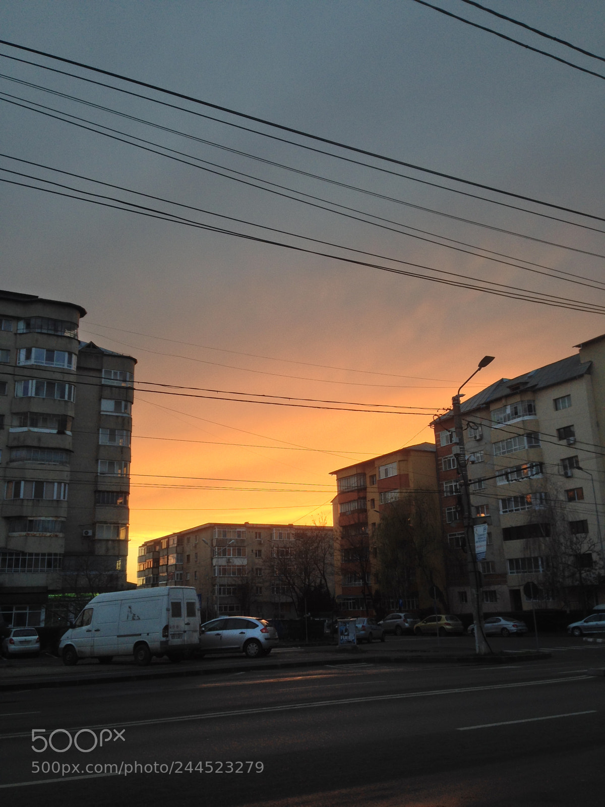 Apple iPhone 5 sample photo. Sunset in january photography