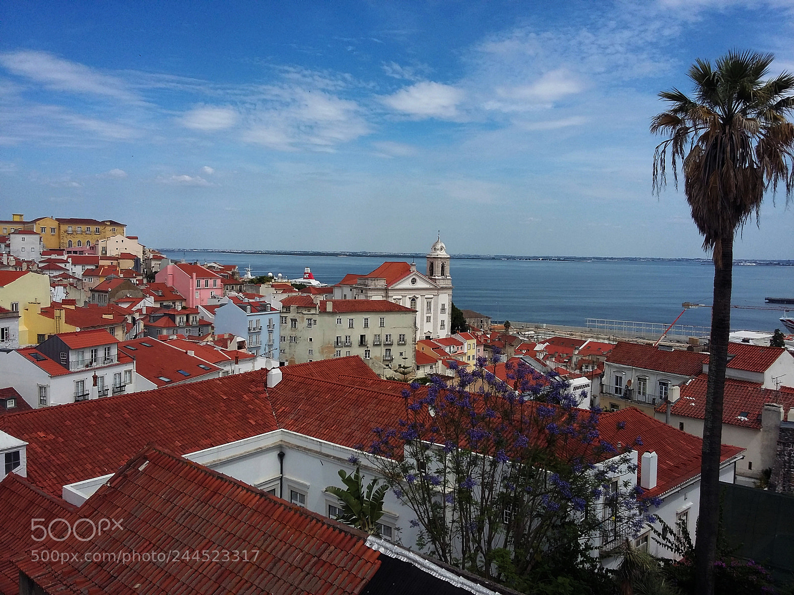 Samsung Galaxy A3 sample photo. Lisbon from a rooftop photography