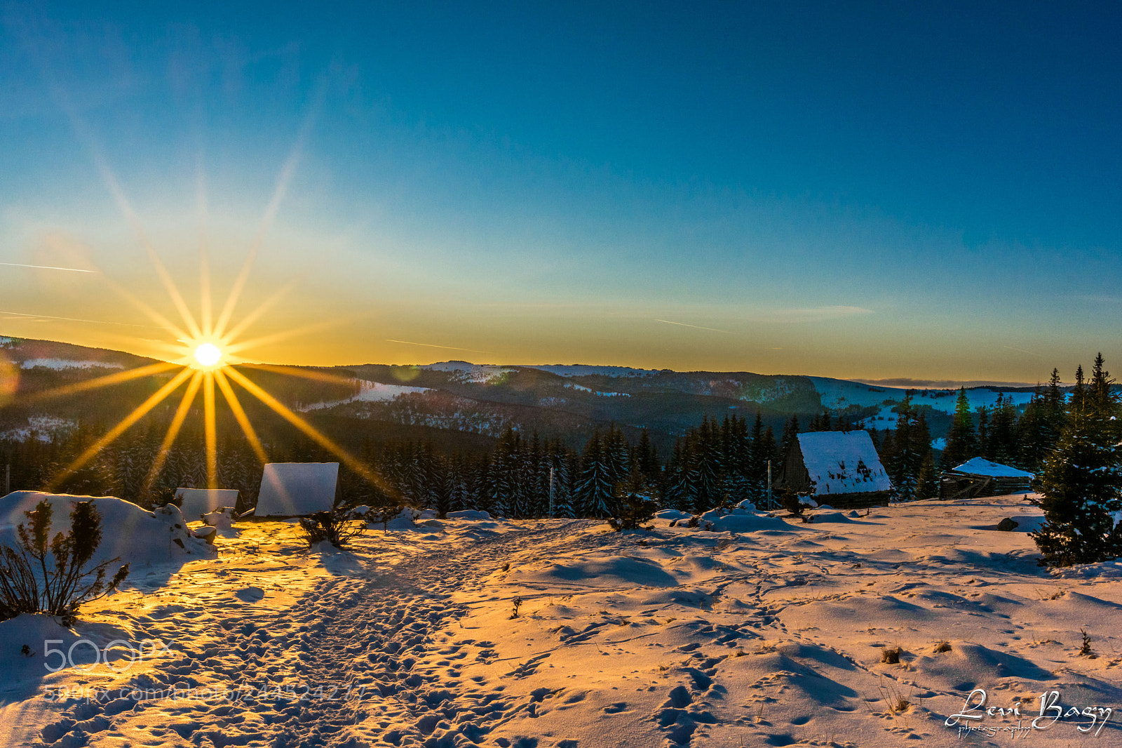 Nikon D7100 sample photo. Winter sunset photography