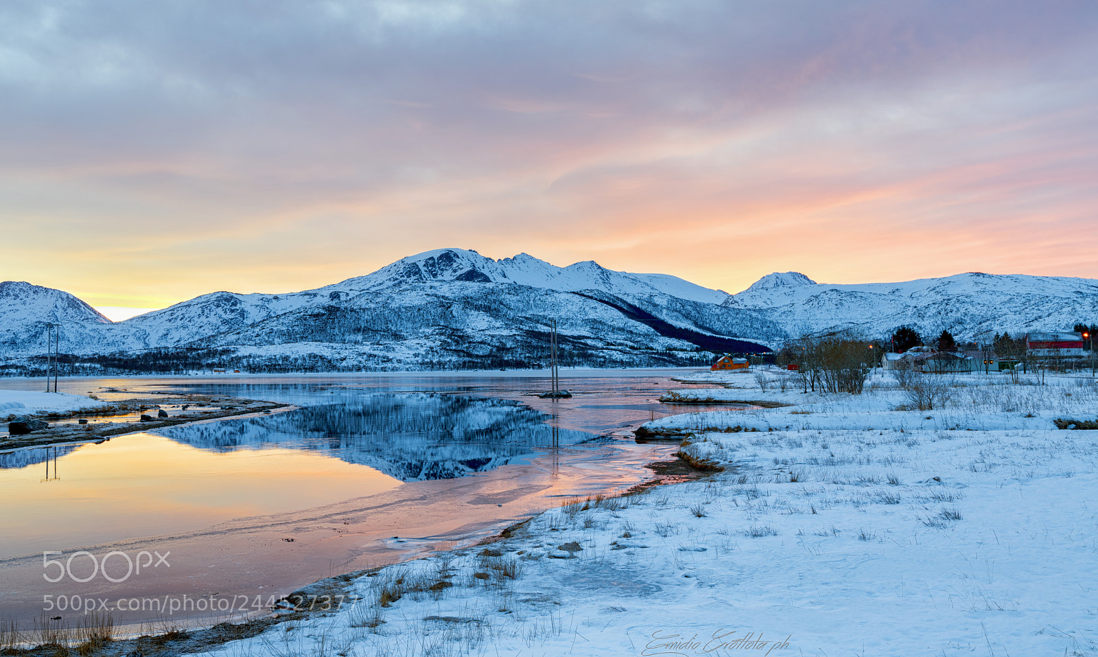 Sony a99 II sample photo. Svolvaer sunrise photography