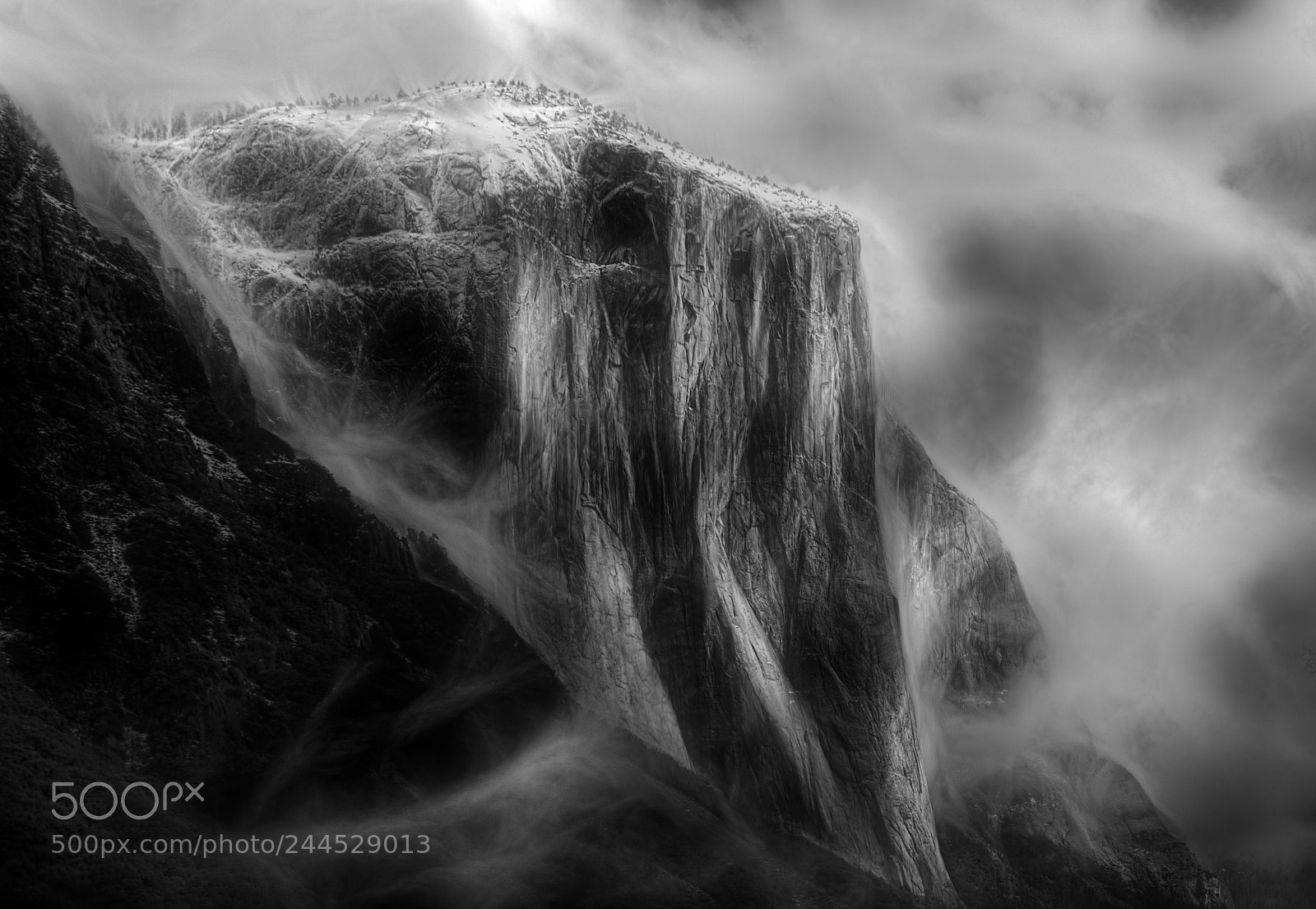 Sony a7R II sample photo. Cloud, mist and granite photography