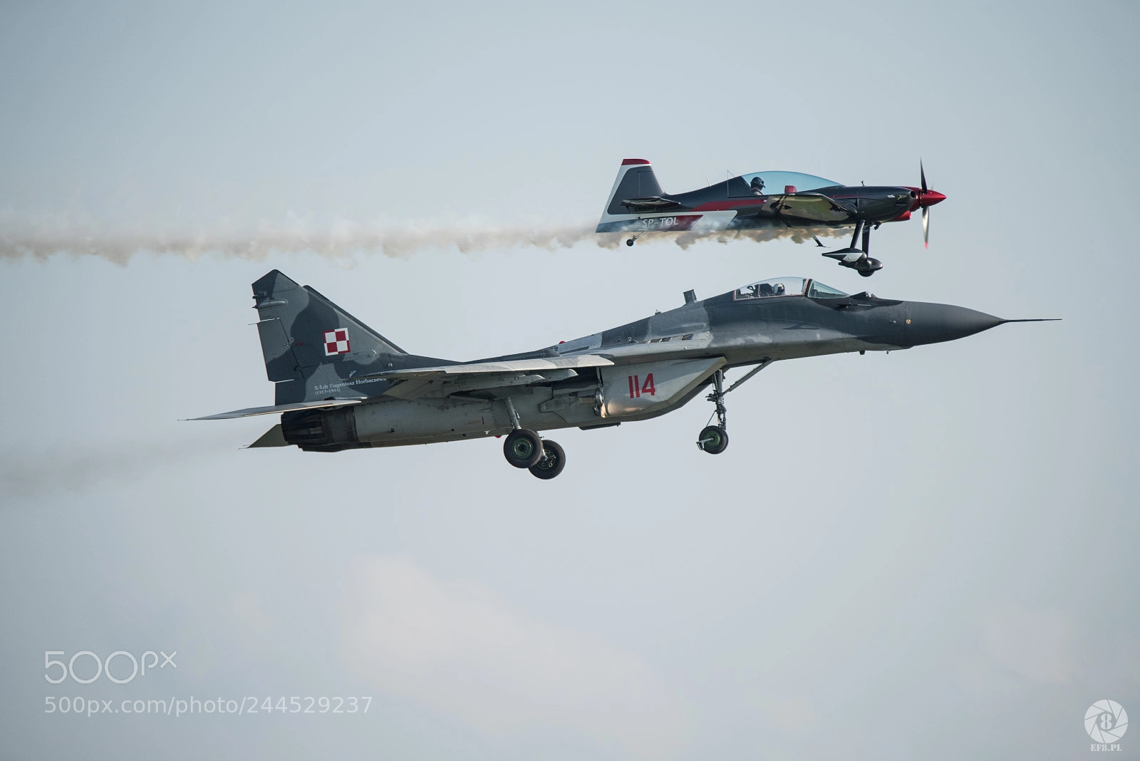Nikon D810 sample photo. Mig-29 + extra 330 lc photography