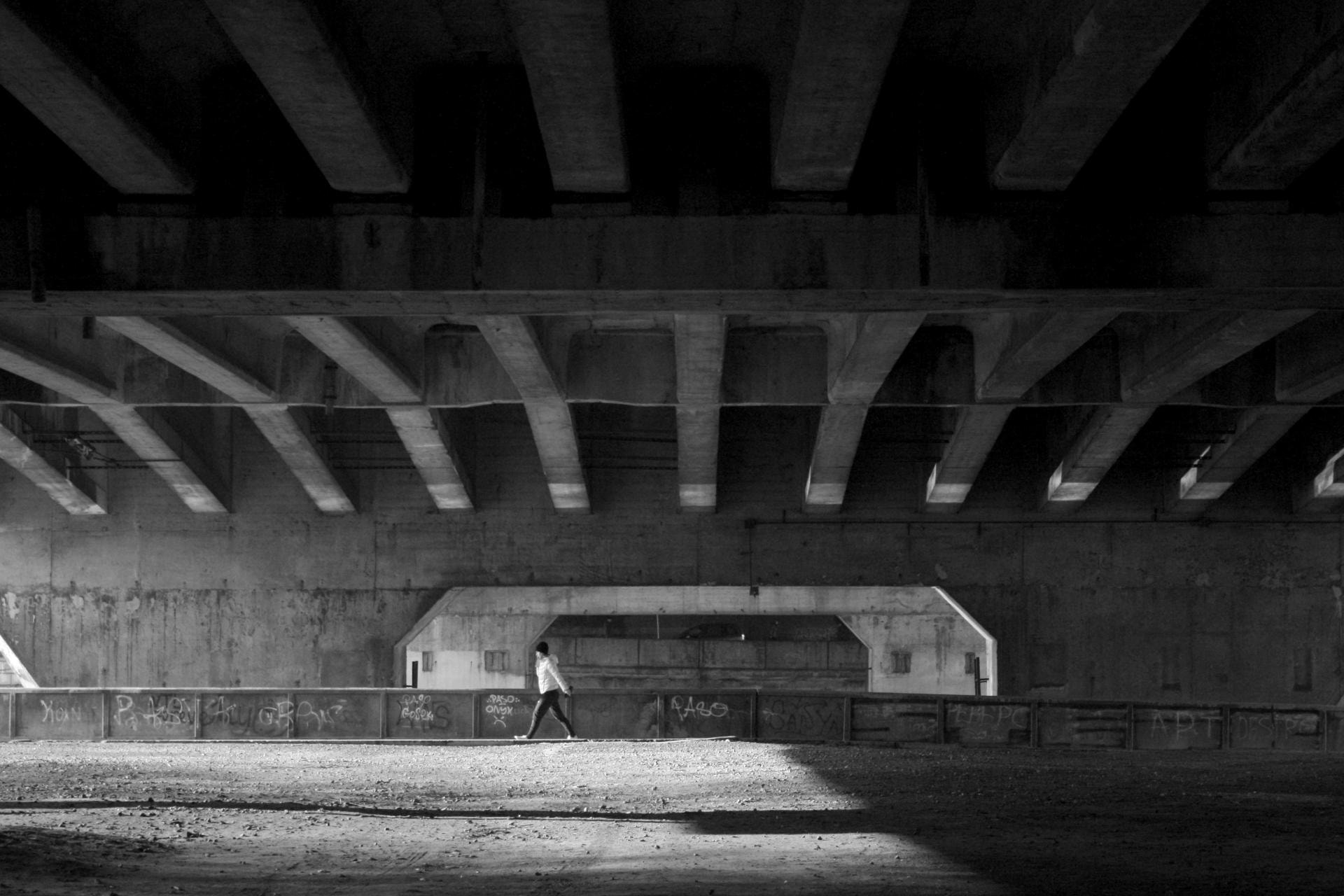 Canon EF-S 18-55mm F3.5-5.6 II sample photo. Under the bridge photography