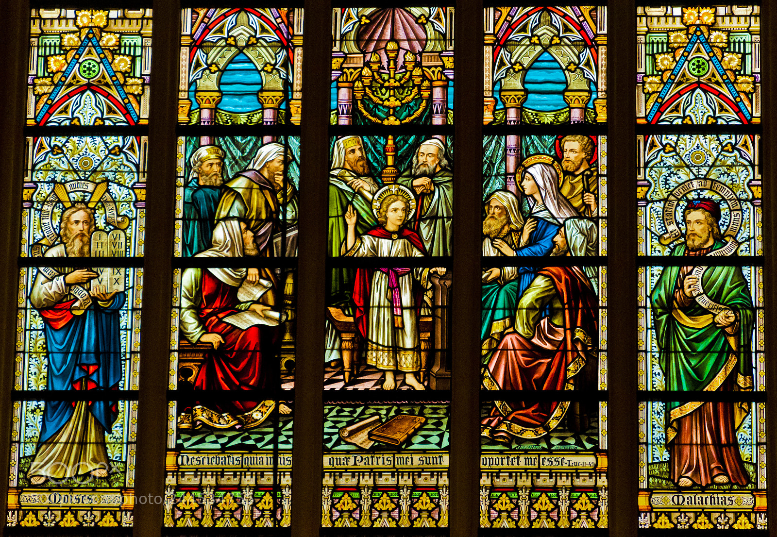 Nikon D90 sample photo. Church glass painting photography