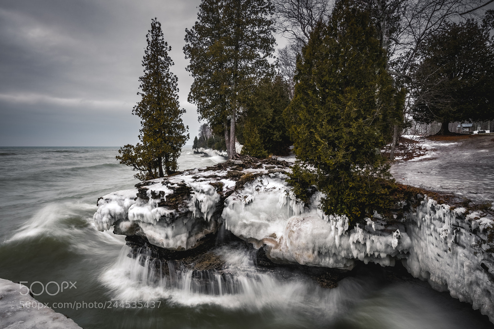 Nikon D850 sample photo. Winter waves photography