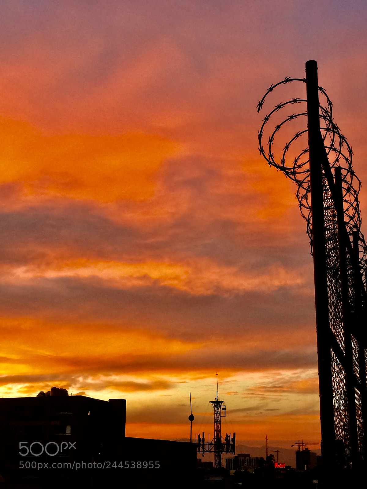 Apple iPhone 5s sample photo. Cielo de fuego  photography