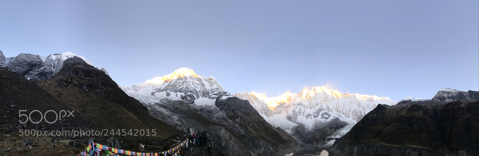 Apple iPhone 7 sample photo. Sunrise on annapurna range photography