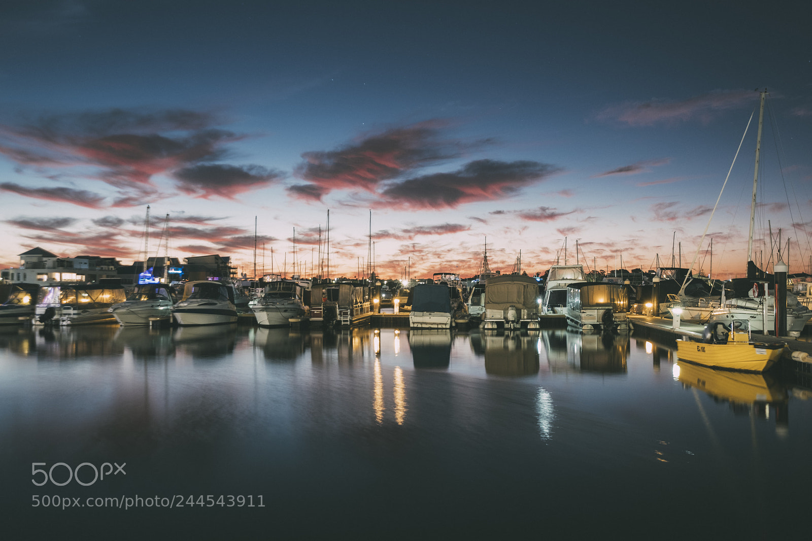 Fujifilm X-T2 sample photo. Sunset at dolphin marina photography