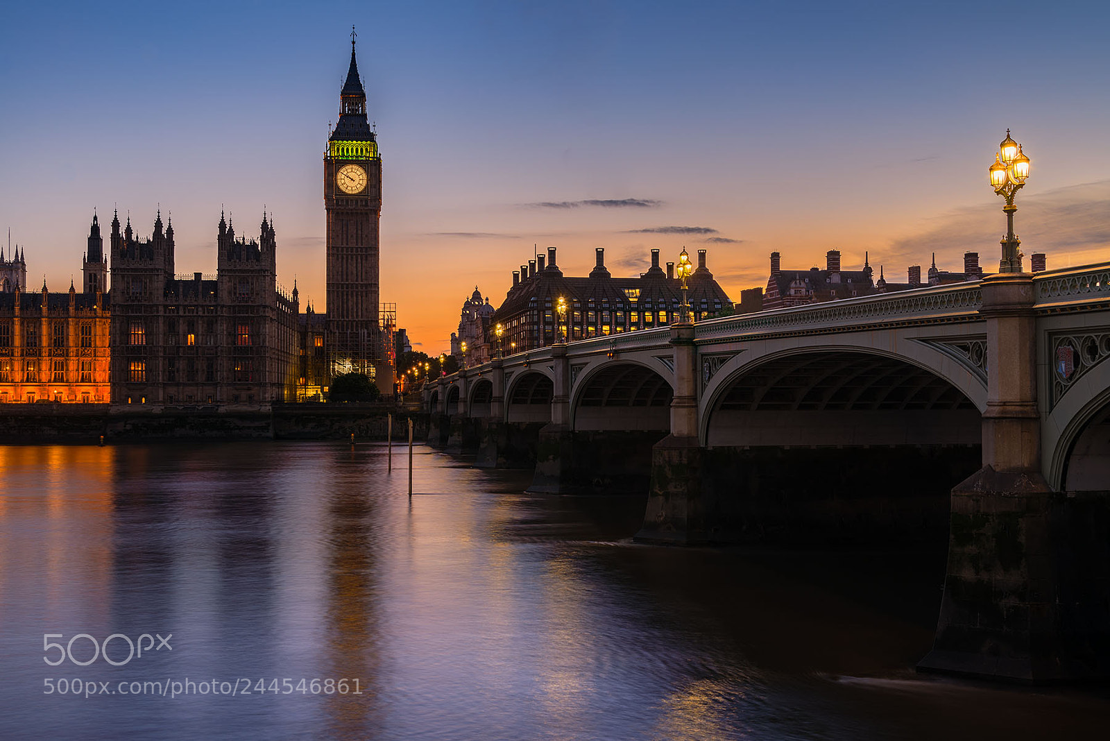 Nikon D800 sample photo. Dusk in london photography