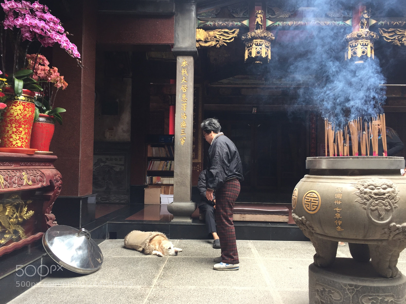 Apple iPhone 6 sample photo. 老人與狗 photography