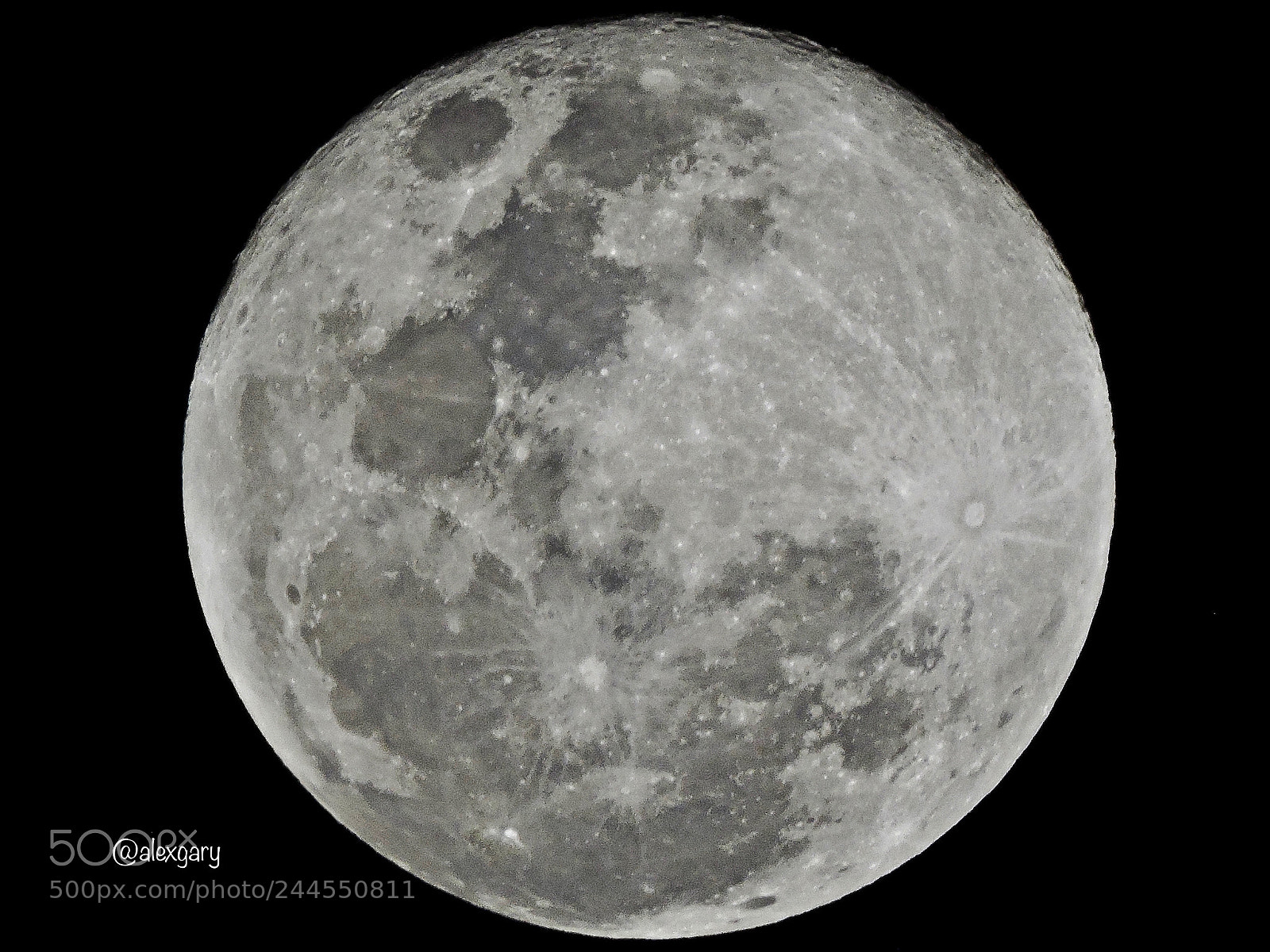 Nikon Coolpix P600 sample photo. Full moon jan 31 2018 photography