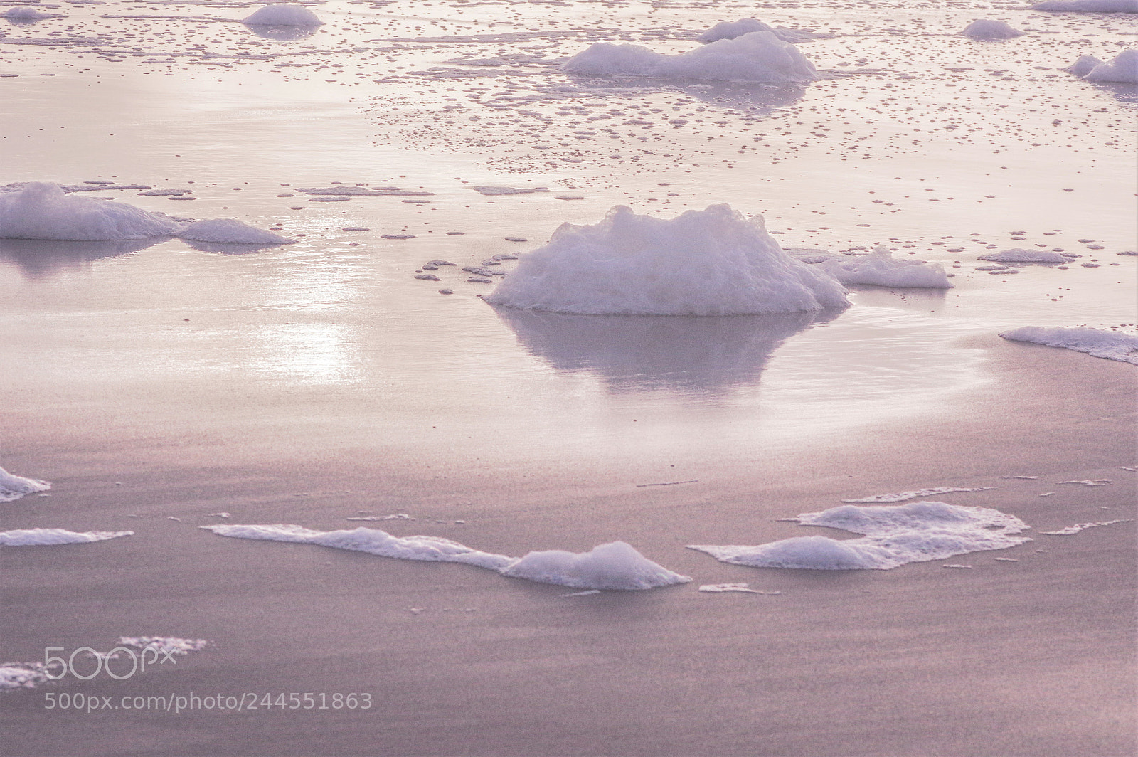 Pentax K-3 sample photo. Shoreline foam photography