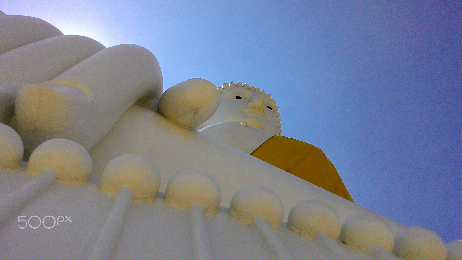 ASUS T00J sample photo. Big buddha statue sky background photography