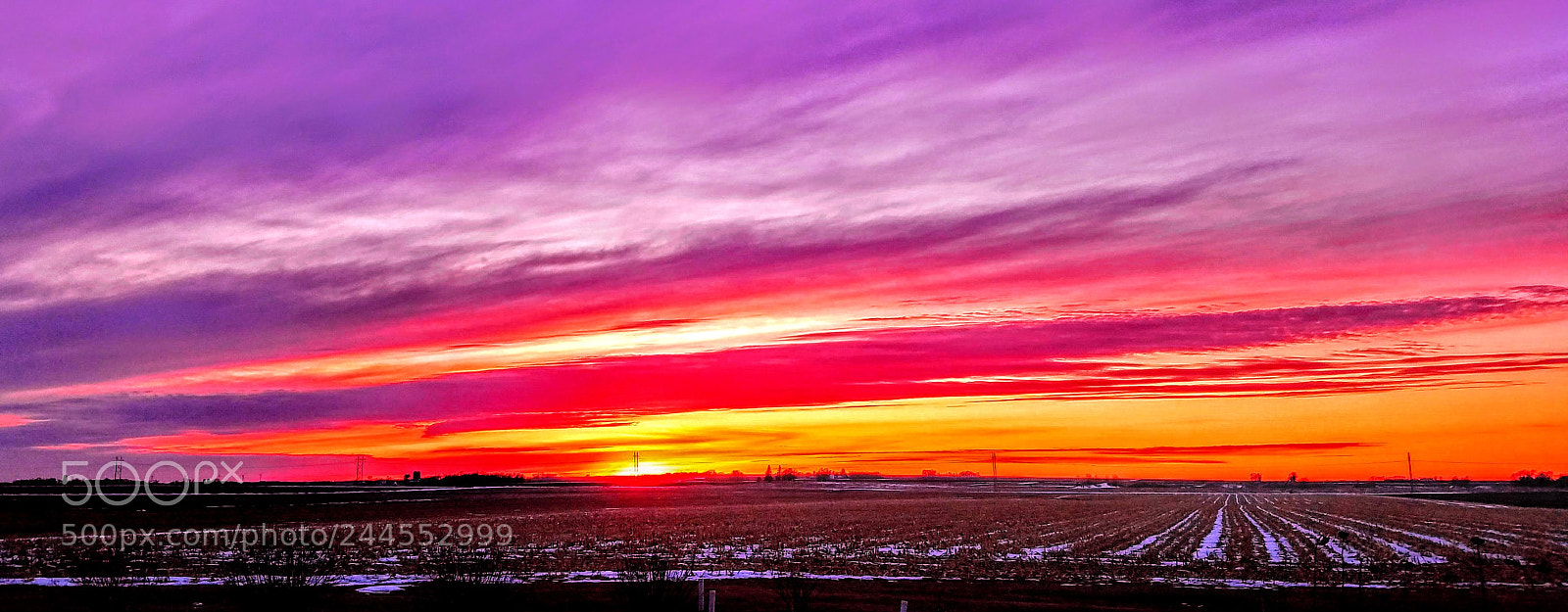 Samsung Galaxy S7 sample photo. Winter sunset in minnesota photography