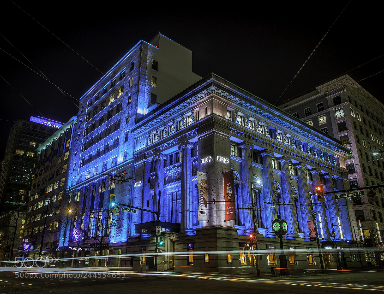 Canon EOS 5D Mark II sample photo. Birks building in vancouver photography