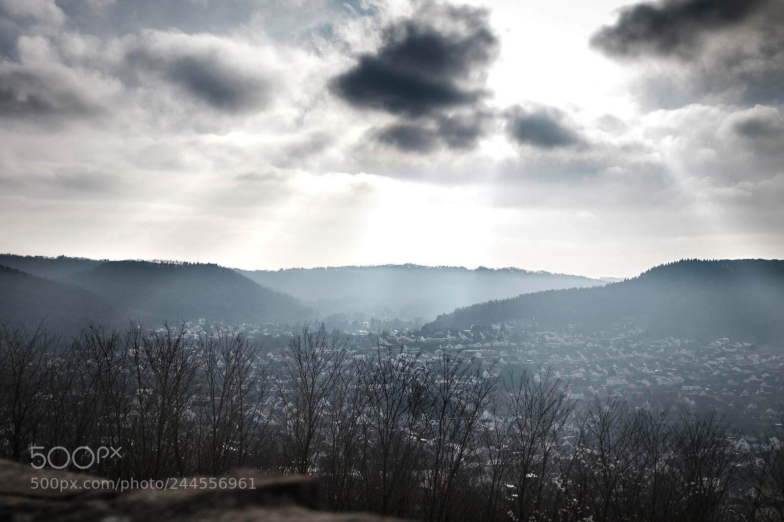 Fujifilm X100F sample photo. Siersburg von oben photography
