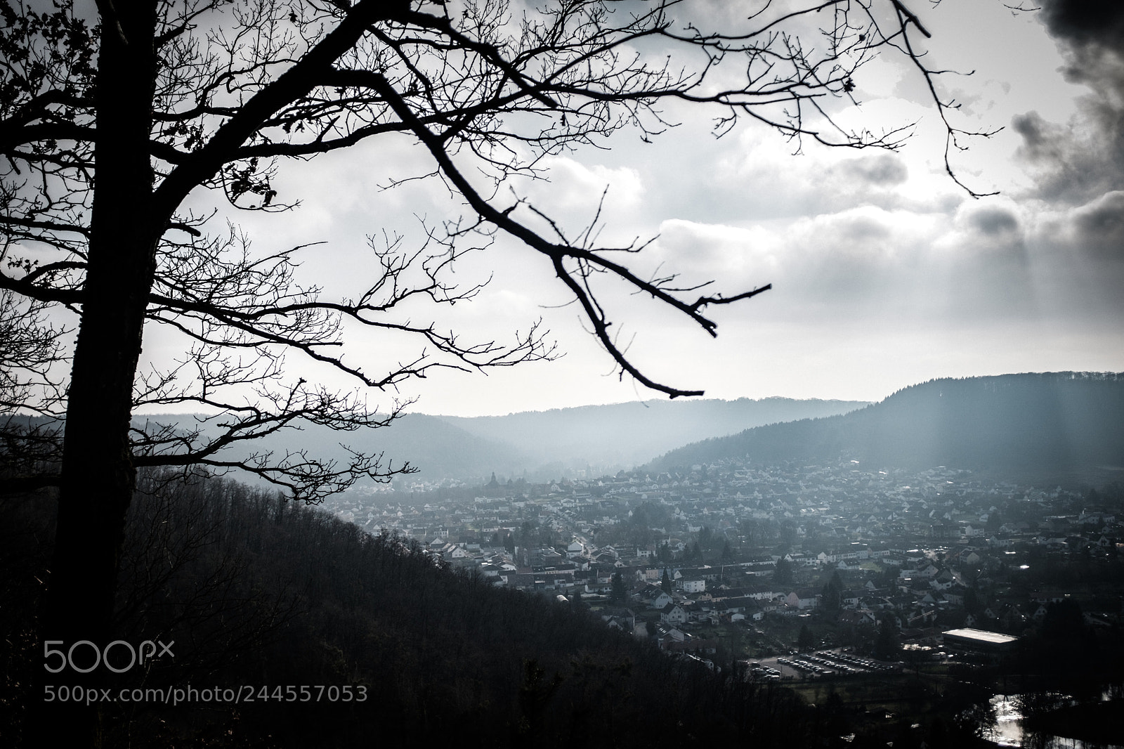 Fujifilm X100F sample photo. Siersburg von oben photography
