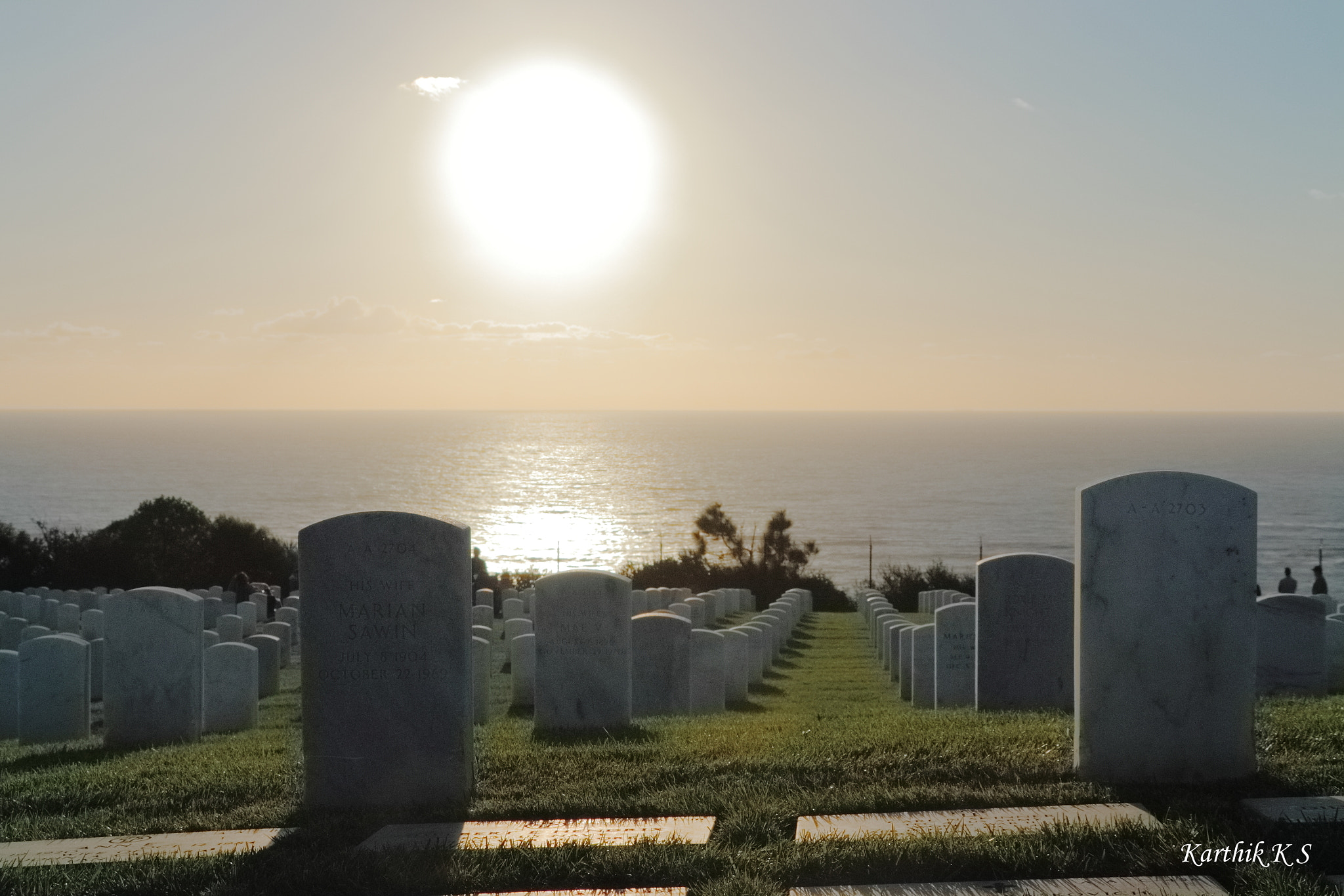 Canon EOS 77D (EOS 9000D / EOS 770D) sample photo. Sunset at fort rosecrans national cemetry photography