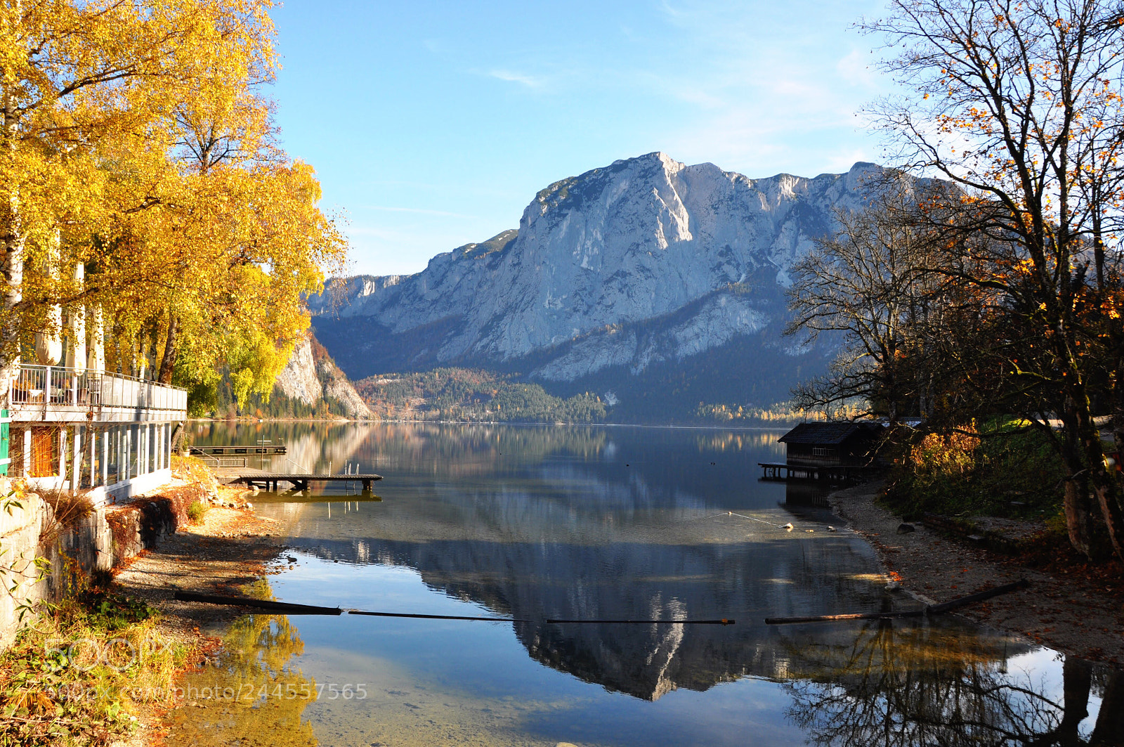 Nikon D90 sample photo. Autumn landscape in salzkammergut photography