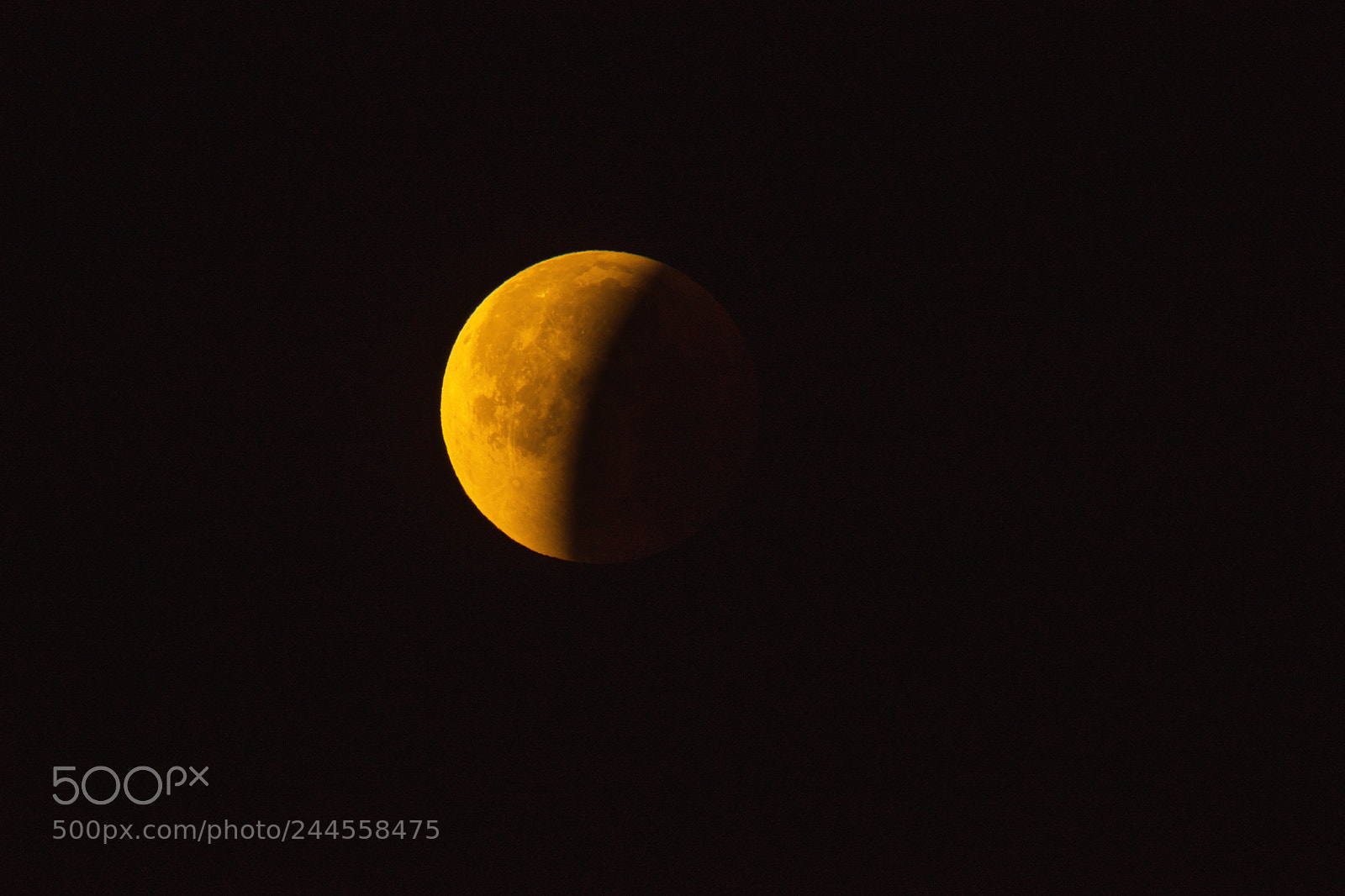 Nikon D500 sample photo. Partial lunar eclipse of photography