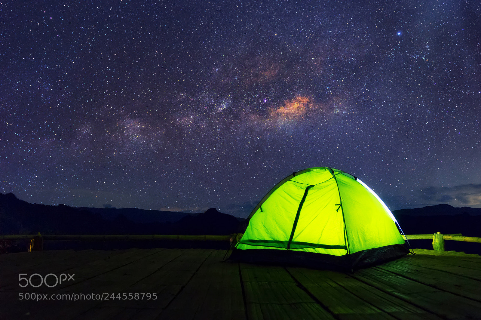 Pentax K-3 II sample photo. Camping tent at night. photography