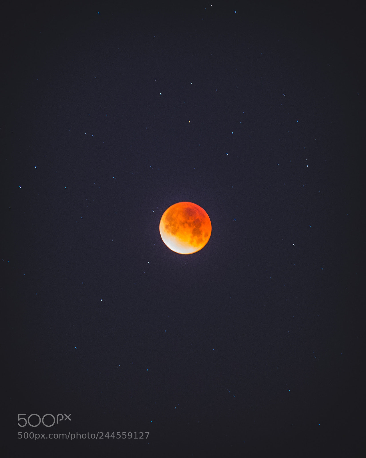 Nikon Df sample photo. Lunar eclipse photography