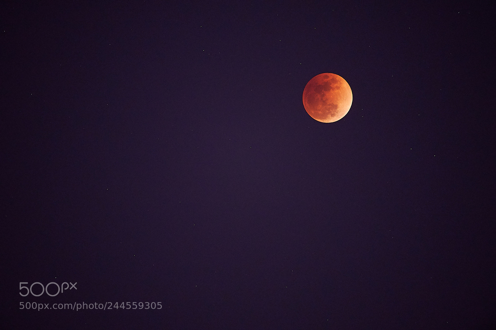 Sony a7 II sample photo. Super moon photography