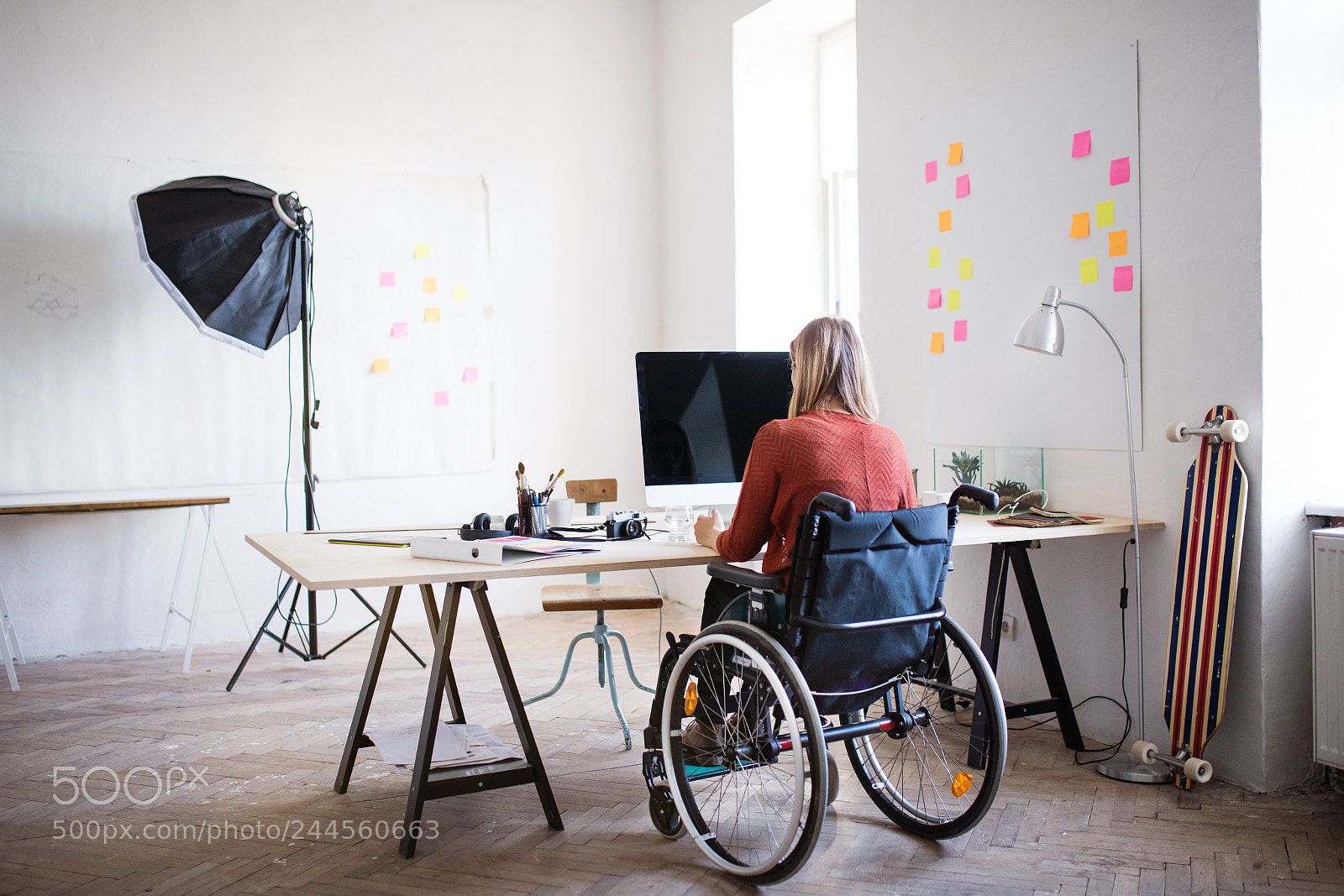 Nikon D5 sample photo. Businesswoman in wheelchair at photography