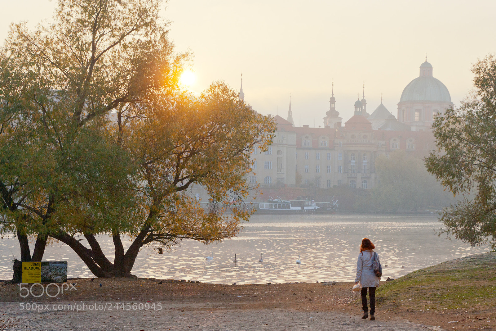 Canon EOS-1Ds Mark II sample photo. Vltava river embankment in photography