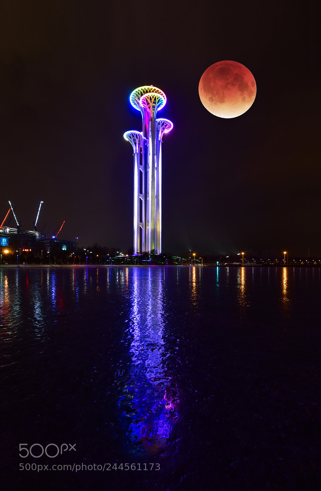 Nikon D810 sample photo. Moon photography