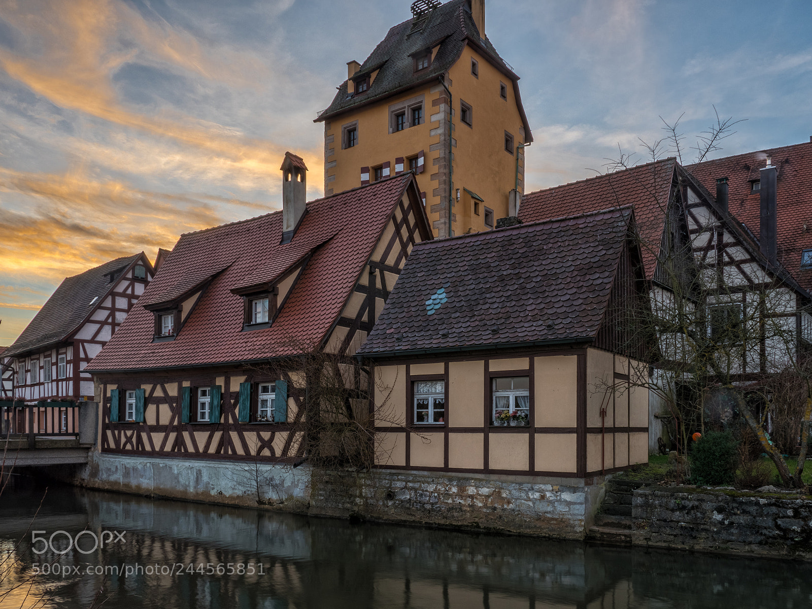 Panasonic Lumix DMC-GX8 sample photo. Hersbruck pflasterzollhaus at sunset photography