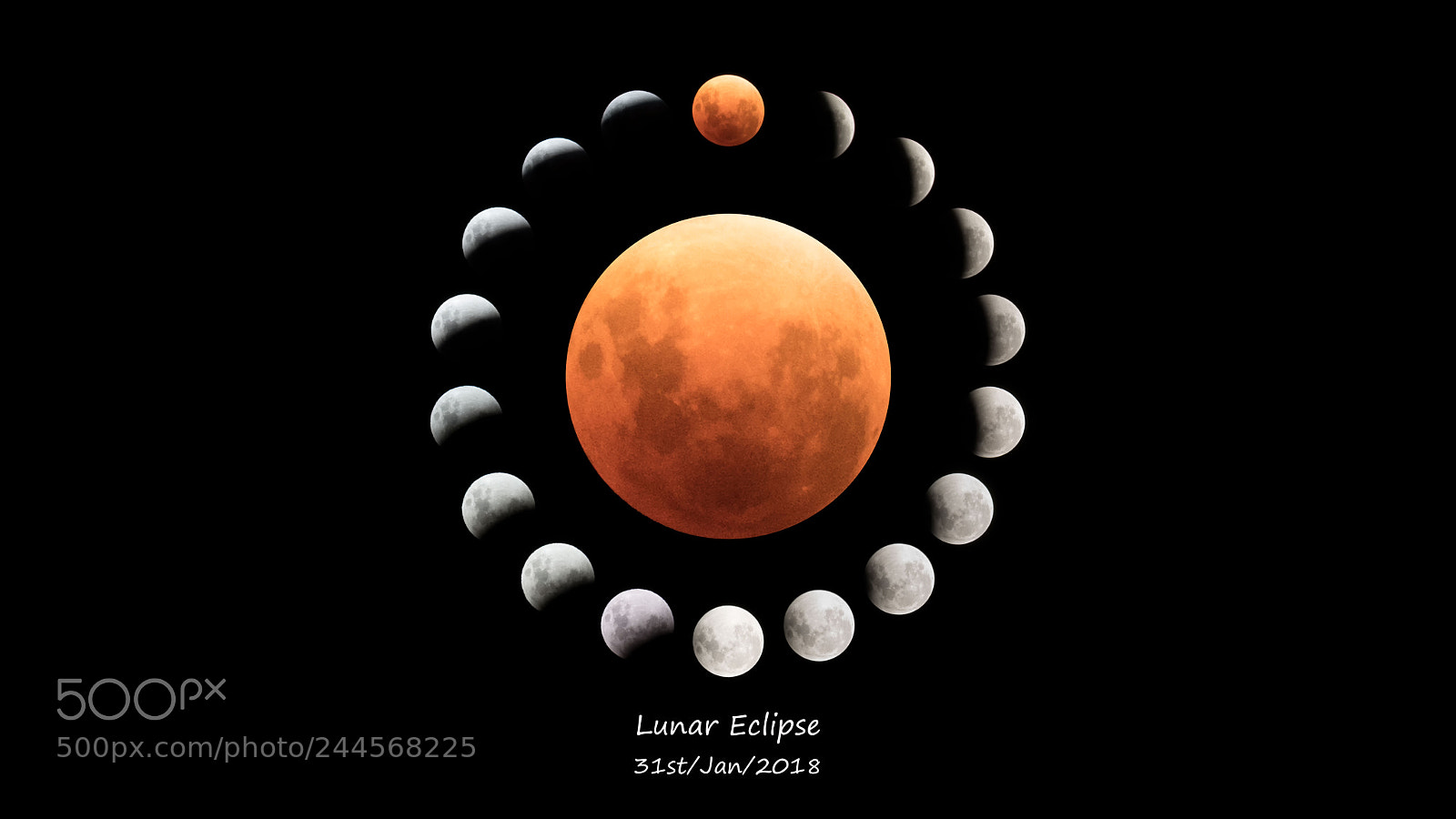 Sony a7R II sample photo. Lunar eclipse photography