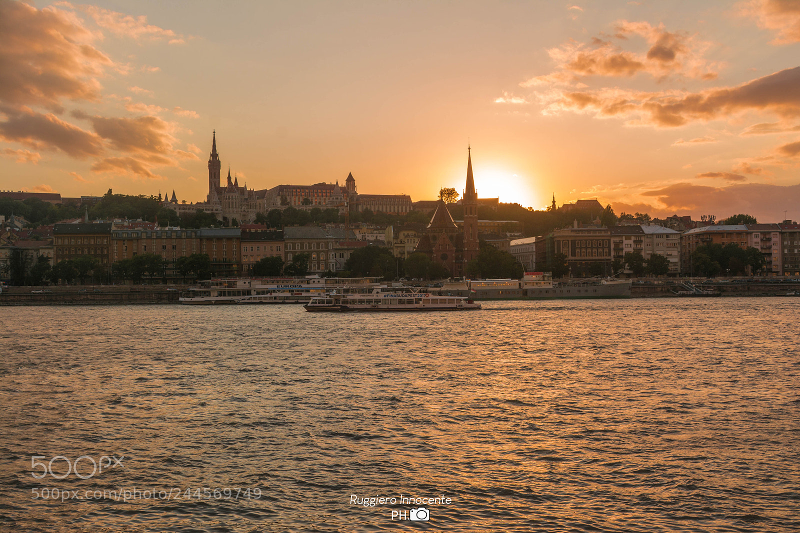 Nikon D7100 sample photo. Sunset budapest photography
