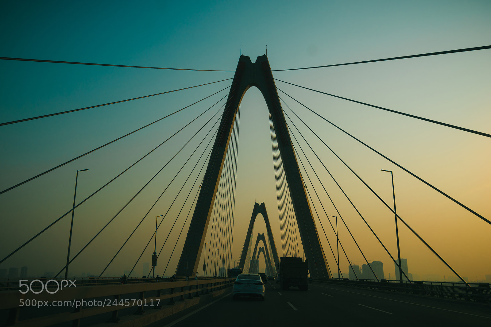 Sony a7 II sample photo. Bridge in ha noi photography