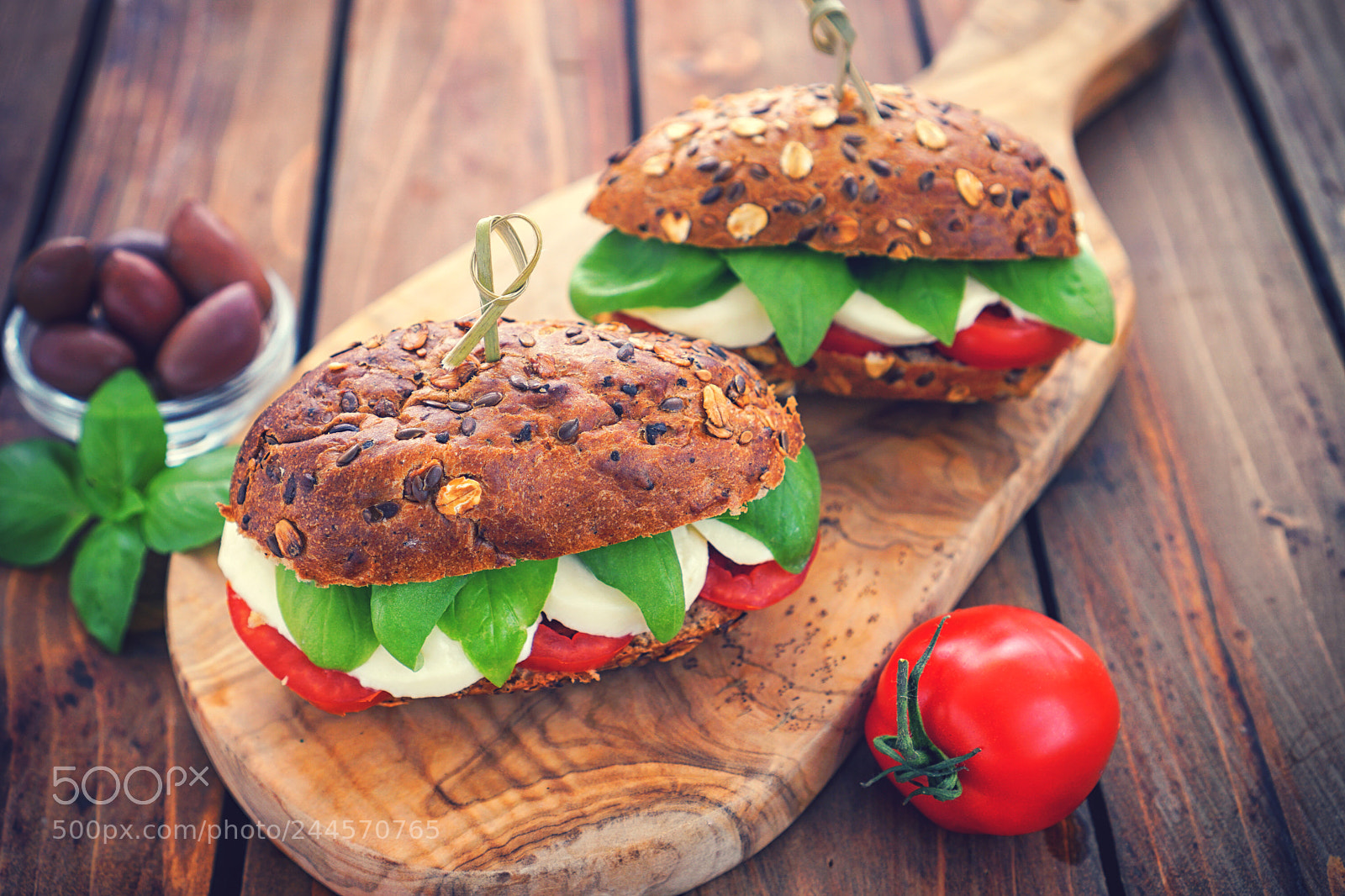 Sony a6300 sample photo. Italian caprese sandwiches photography