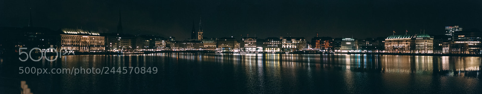Nikon D80 sample photo. Hamburg at night photography