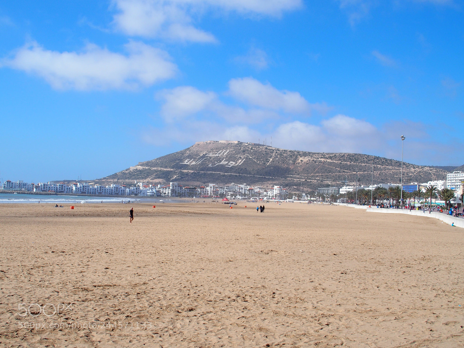 Olympus STYLUS1,1s sample photo. Sandy beach in agadir photography