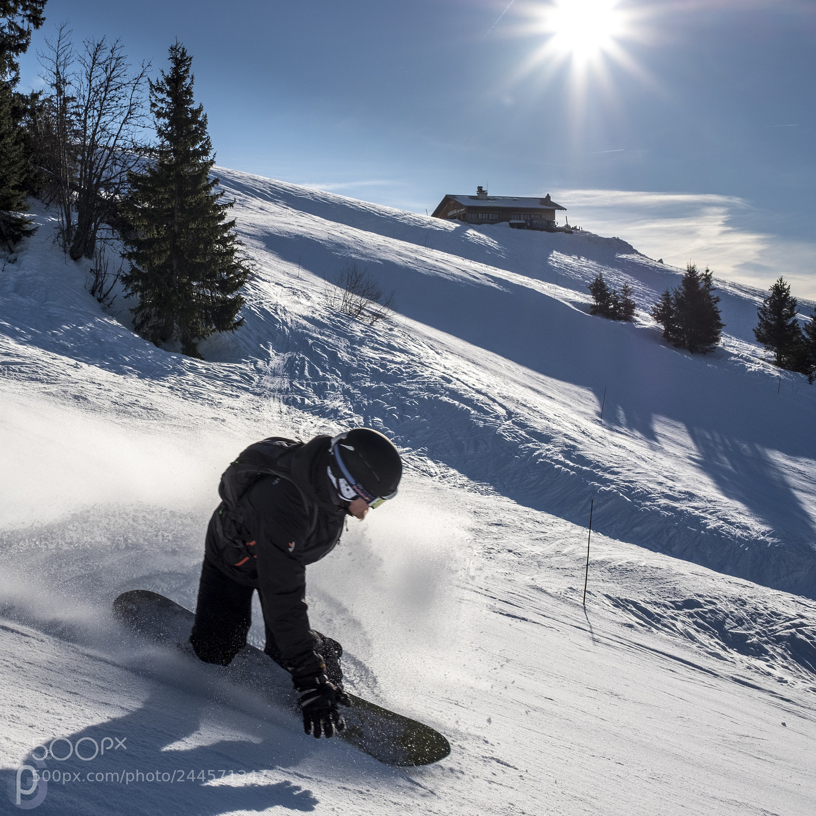 Fujifilm X-T2 sample photo. Surfing in la clusaz photography