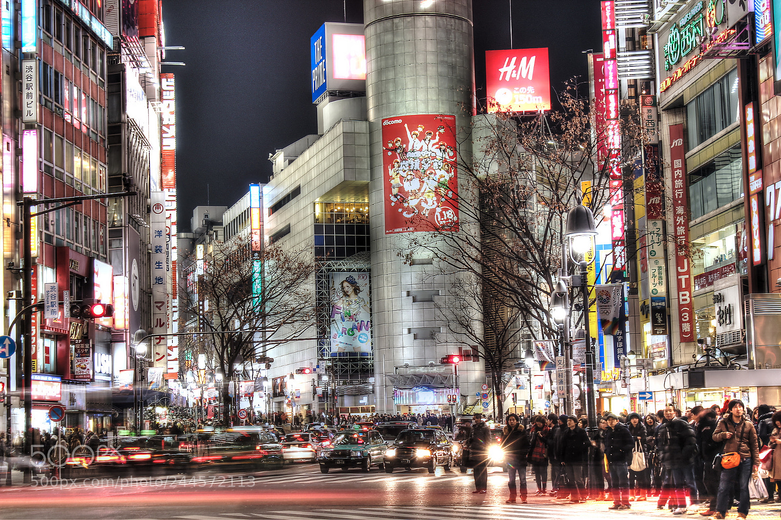 Canon EOS 600D (Rebel EOS T3i / EOS Kiss X5) sample photo. Midnight at shibuya photography